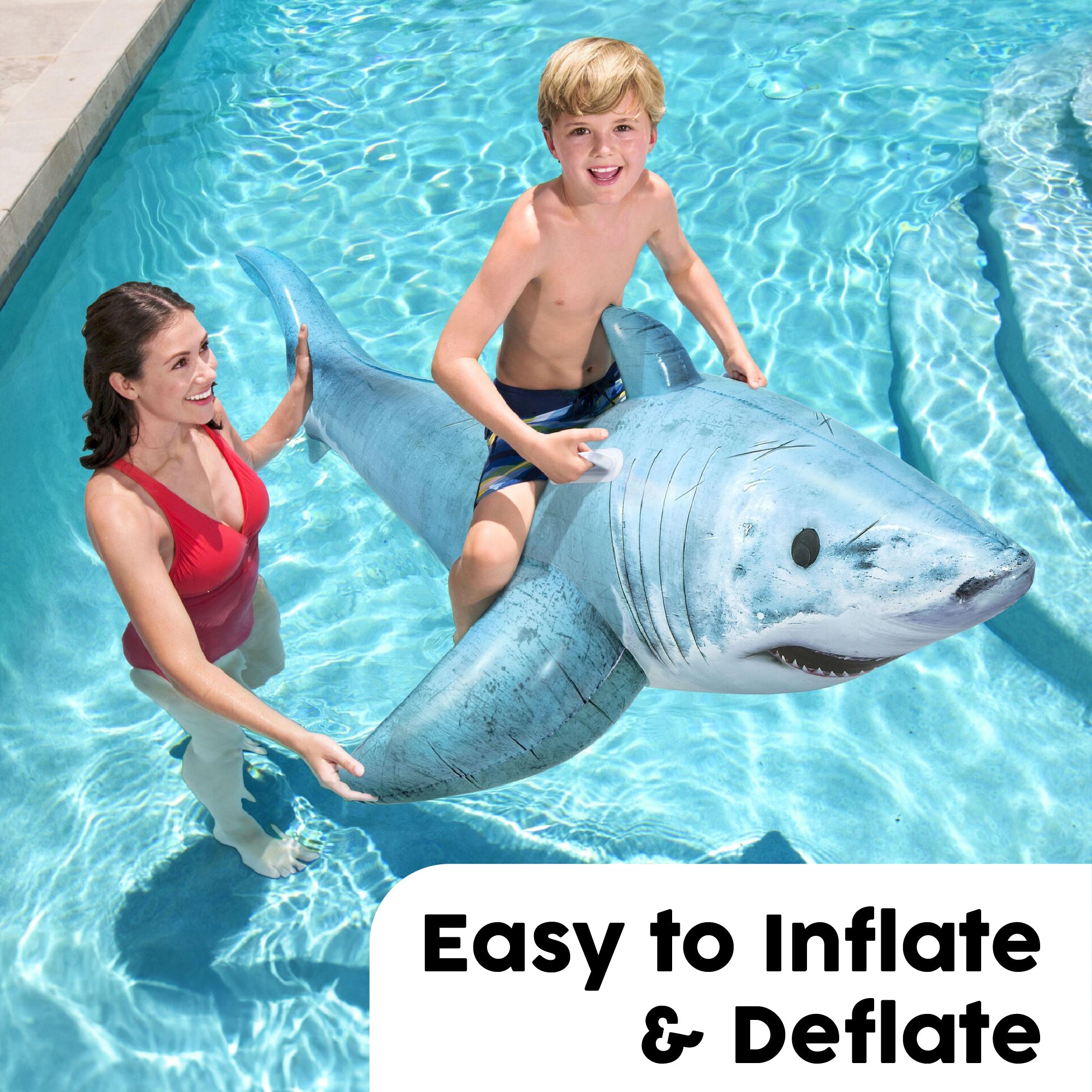 inflatable pool ride on