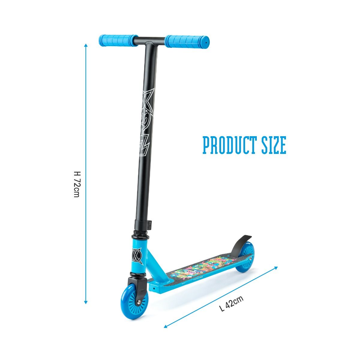 Freestyle stunt scooter for boys and girls with colorful design
