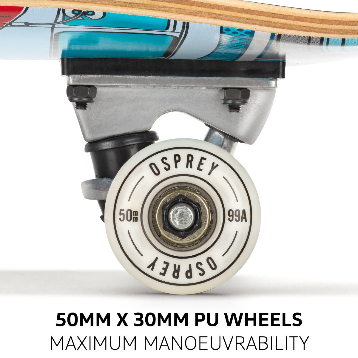 8" x 31" Complete Double Kick Skateboard - VW Comic