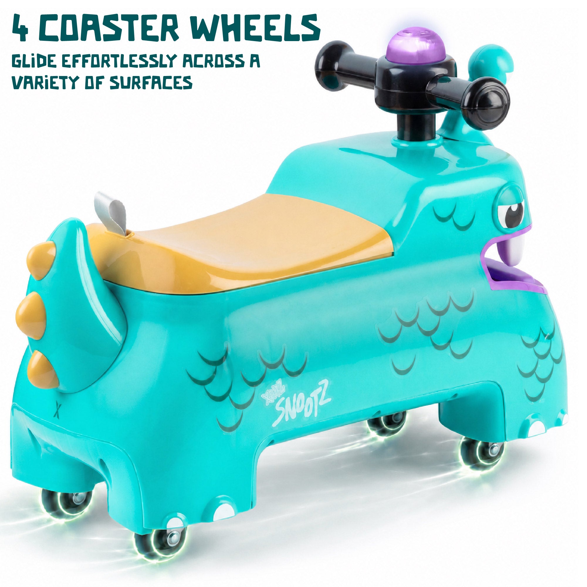 push ride on toy with coaster wheels for spinning 