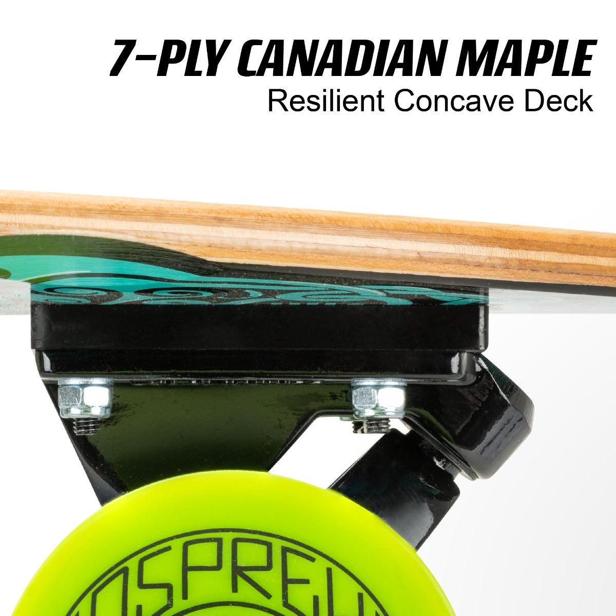 Retro longboard for street and path cruising