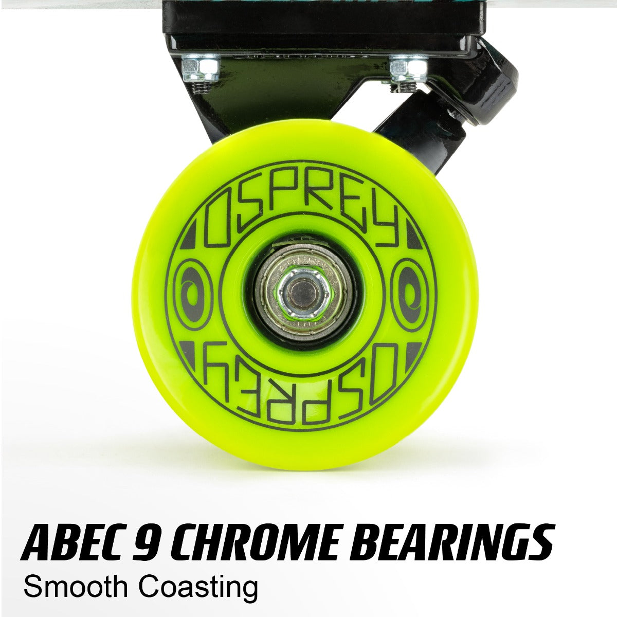 Longboard with wide turning radius