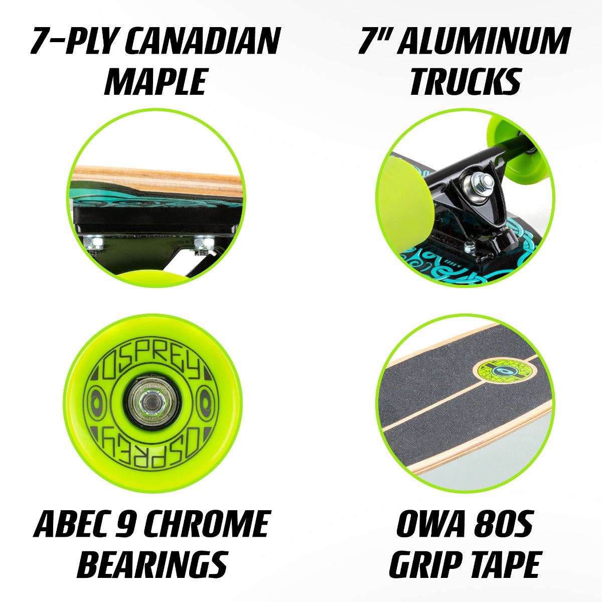 Pintail shape cruiser for youth and adults