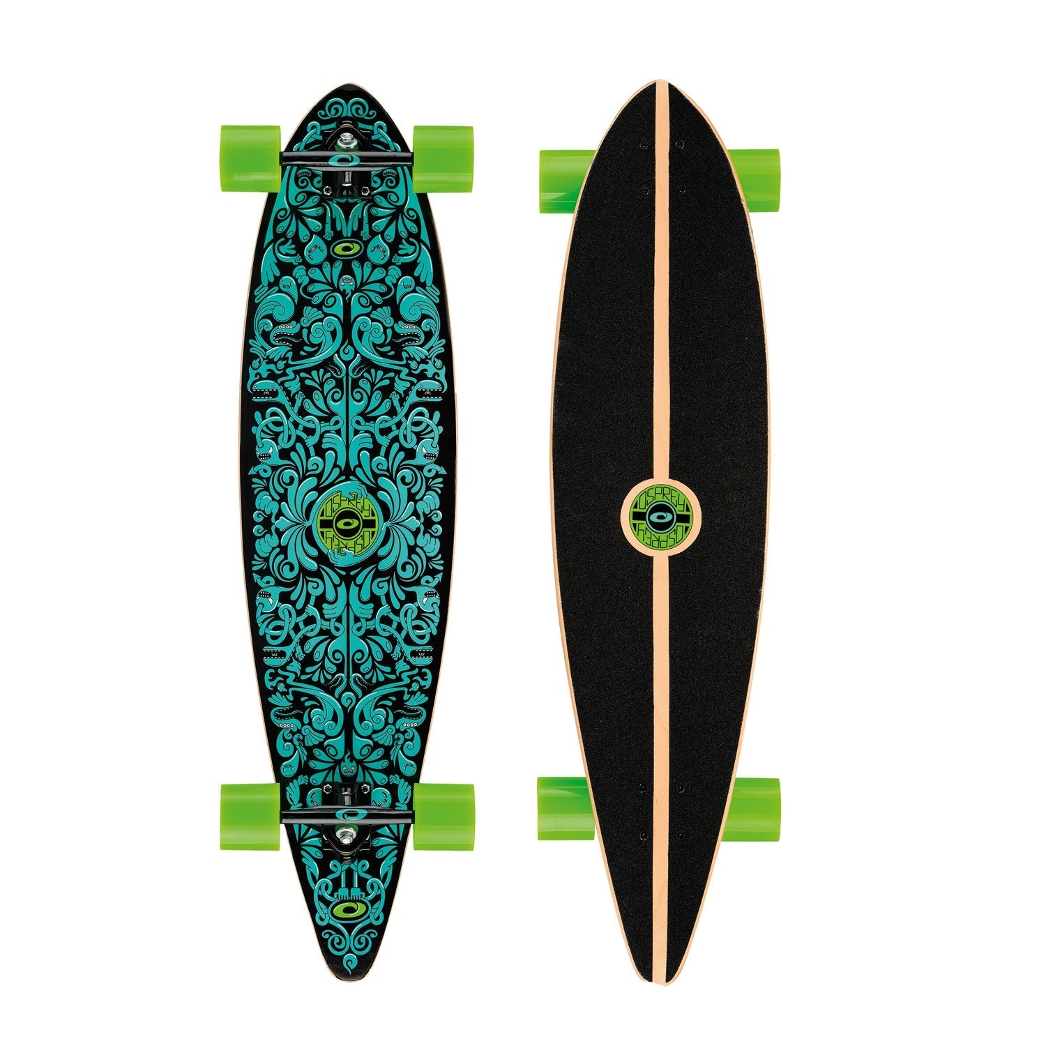 40 inch pintail longboard skateboard