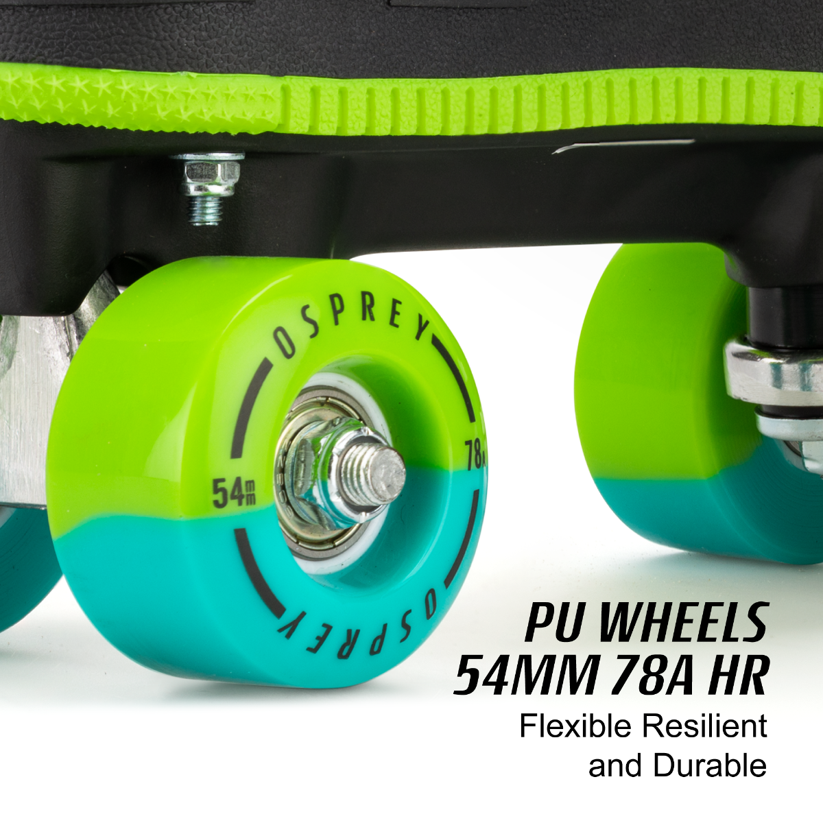 Mid Top Raver Roller Skates - Green