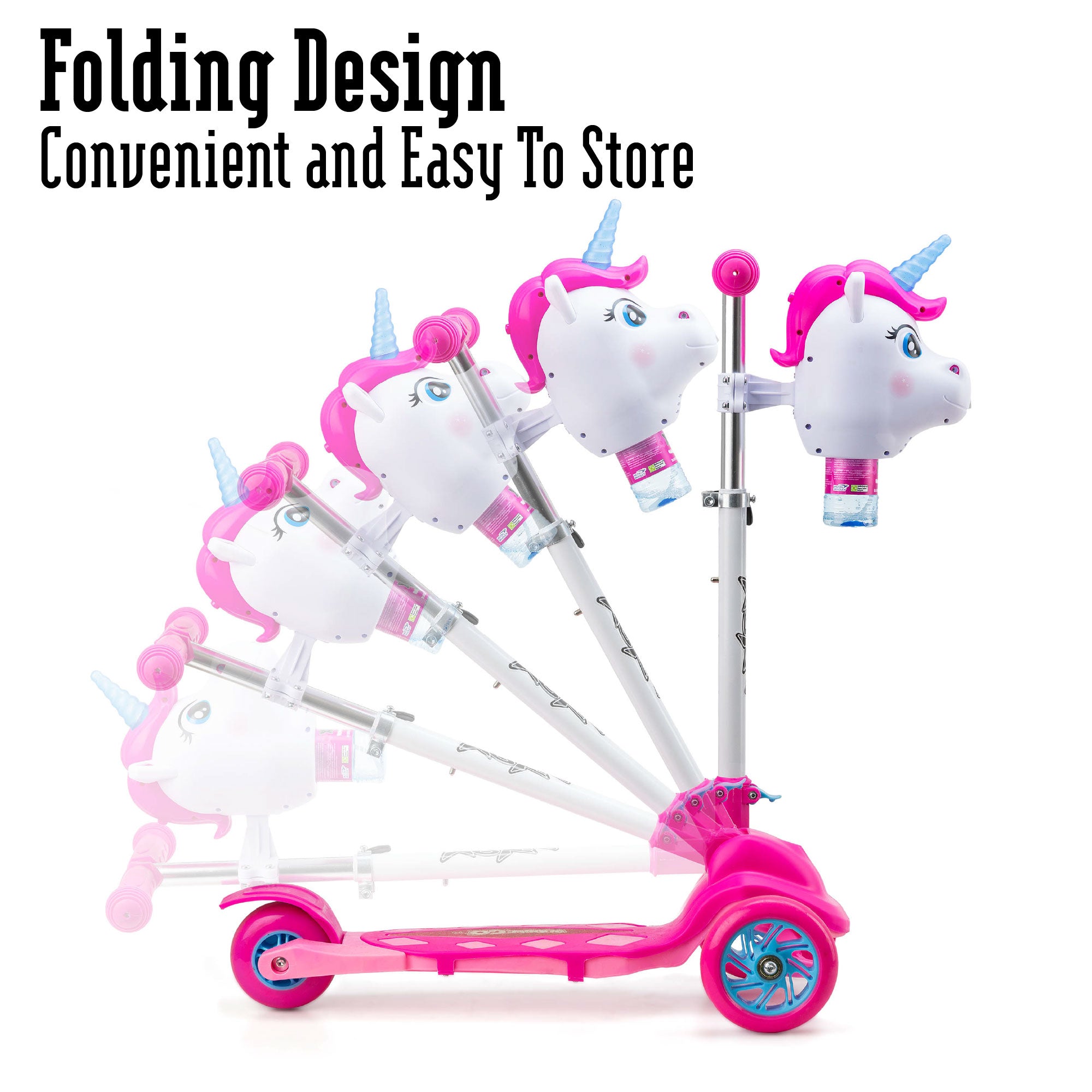 unicorn foldable tri scooter