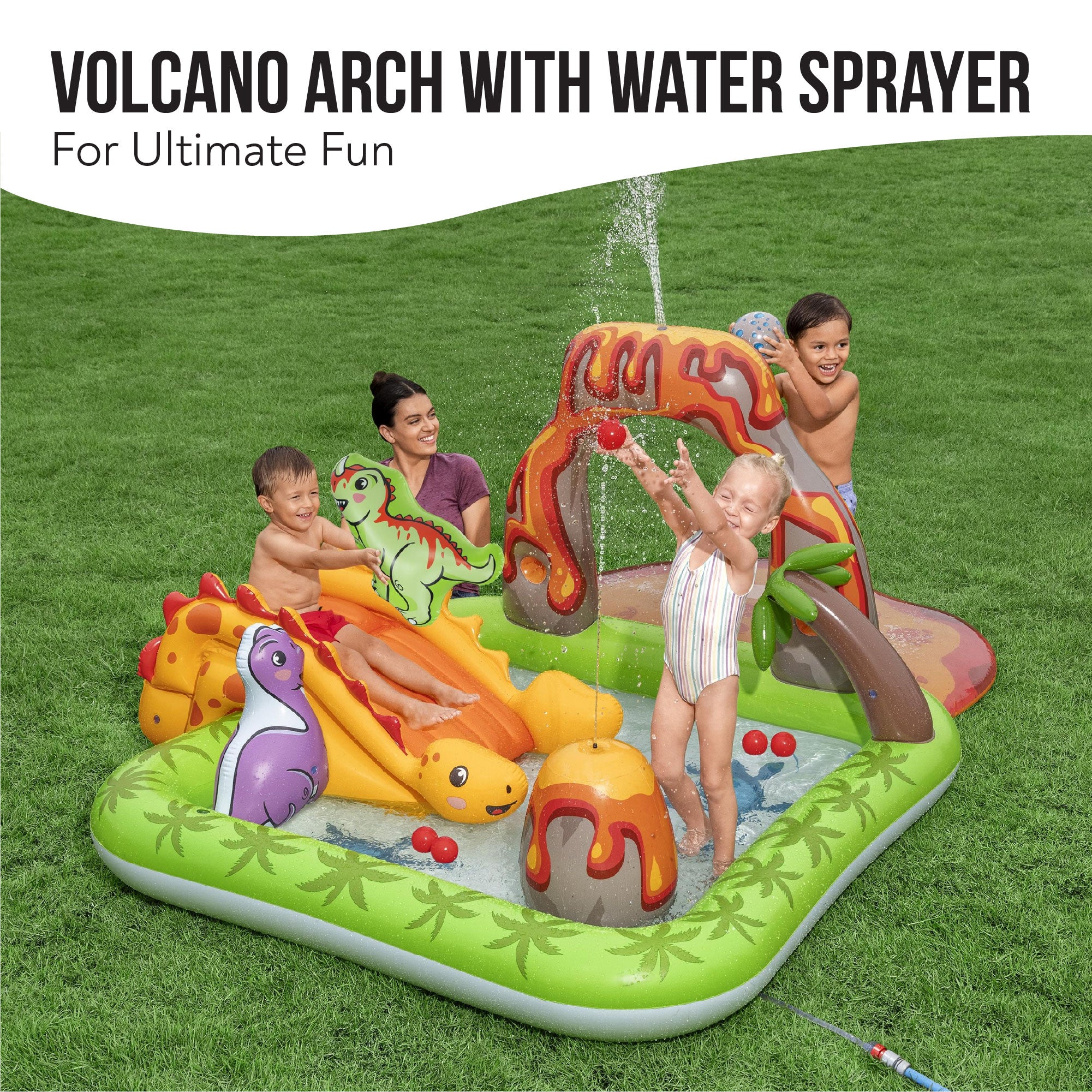 volcano kids inflatable play center 