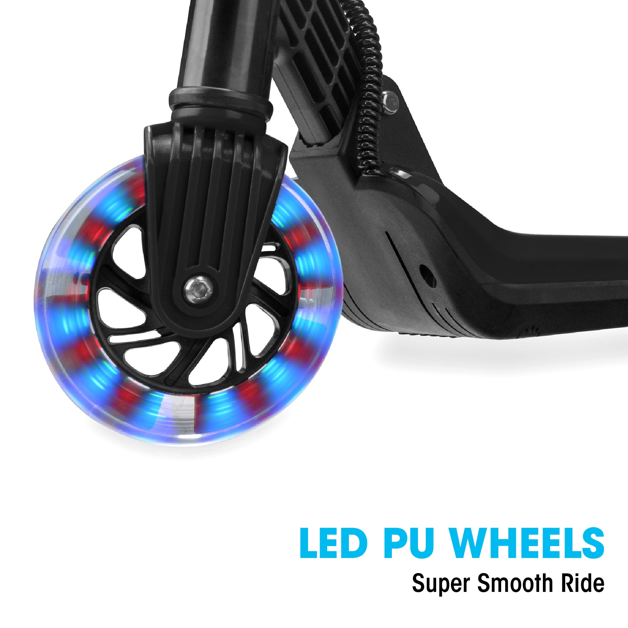 electric scooter with LED lights