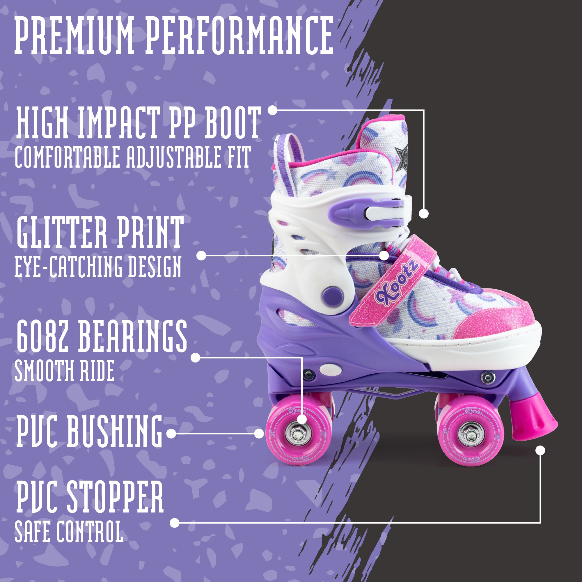 pink quad skates for 6 year old