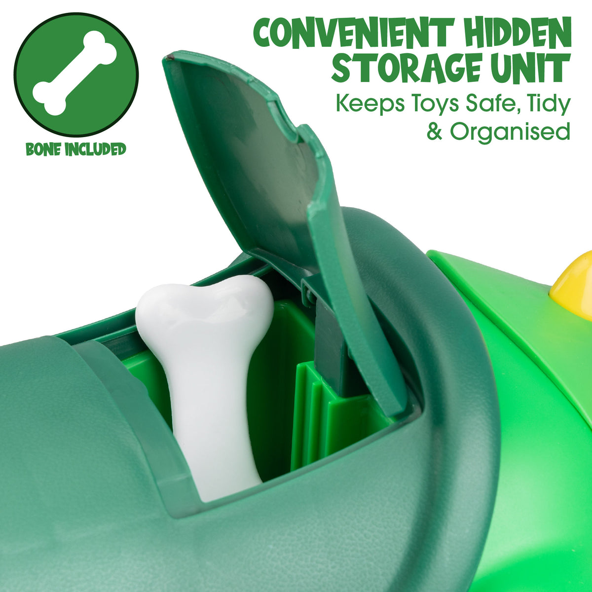 ride on dinosaur toy with storage unit 