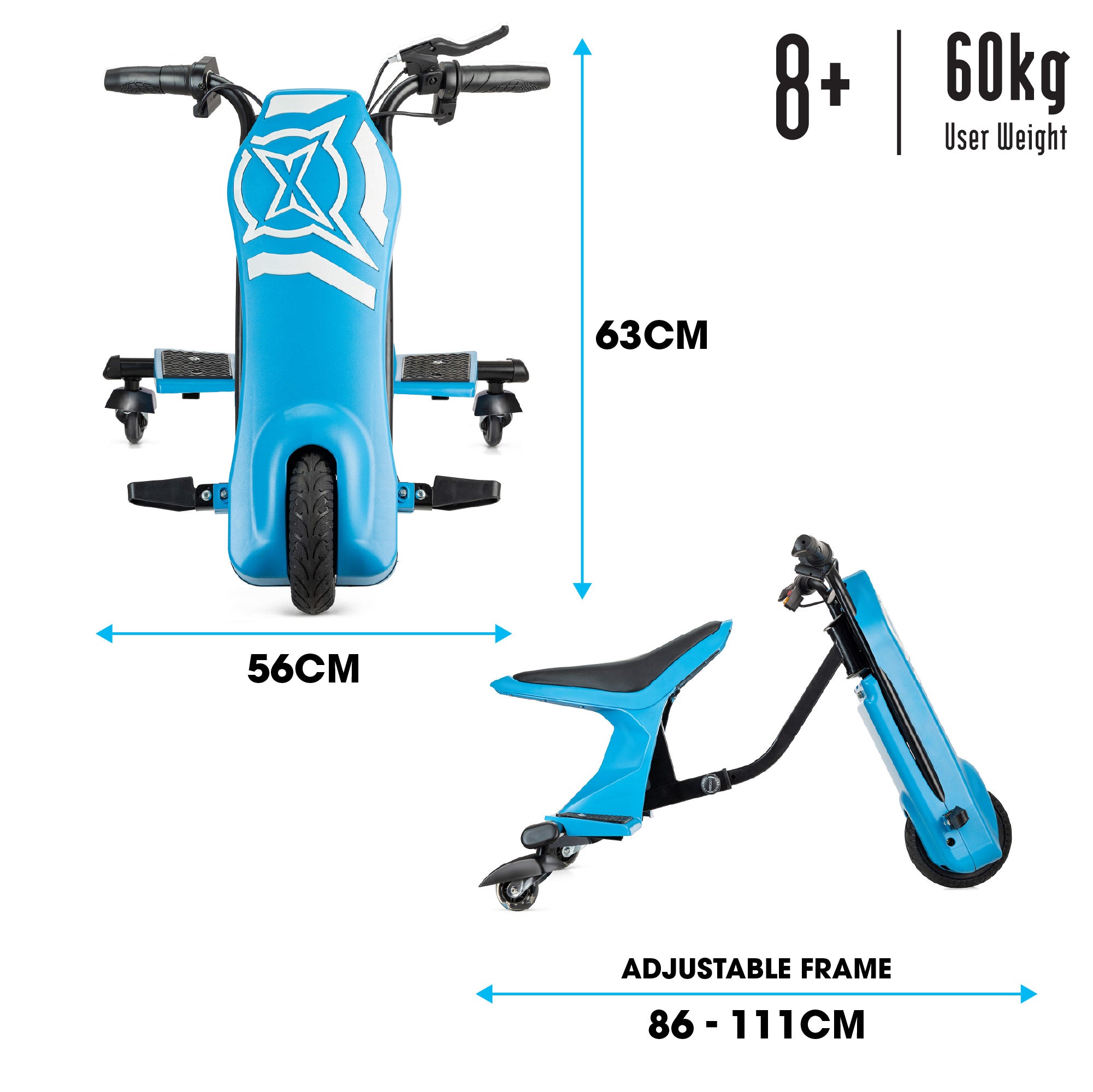 kids go kart with adjustable frame 